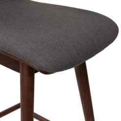 Sede Swivel Counter Stool - Walnut and Miller Gray