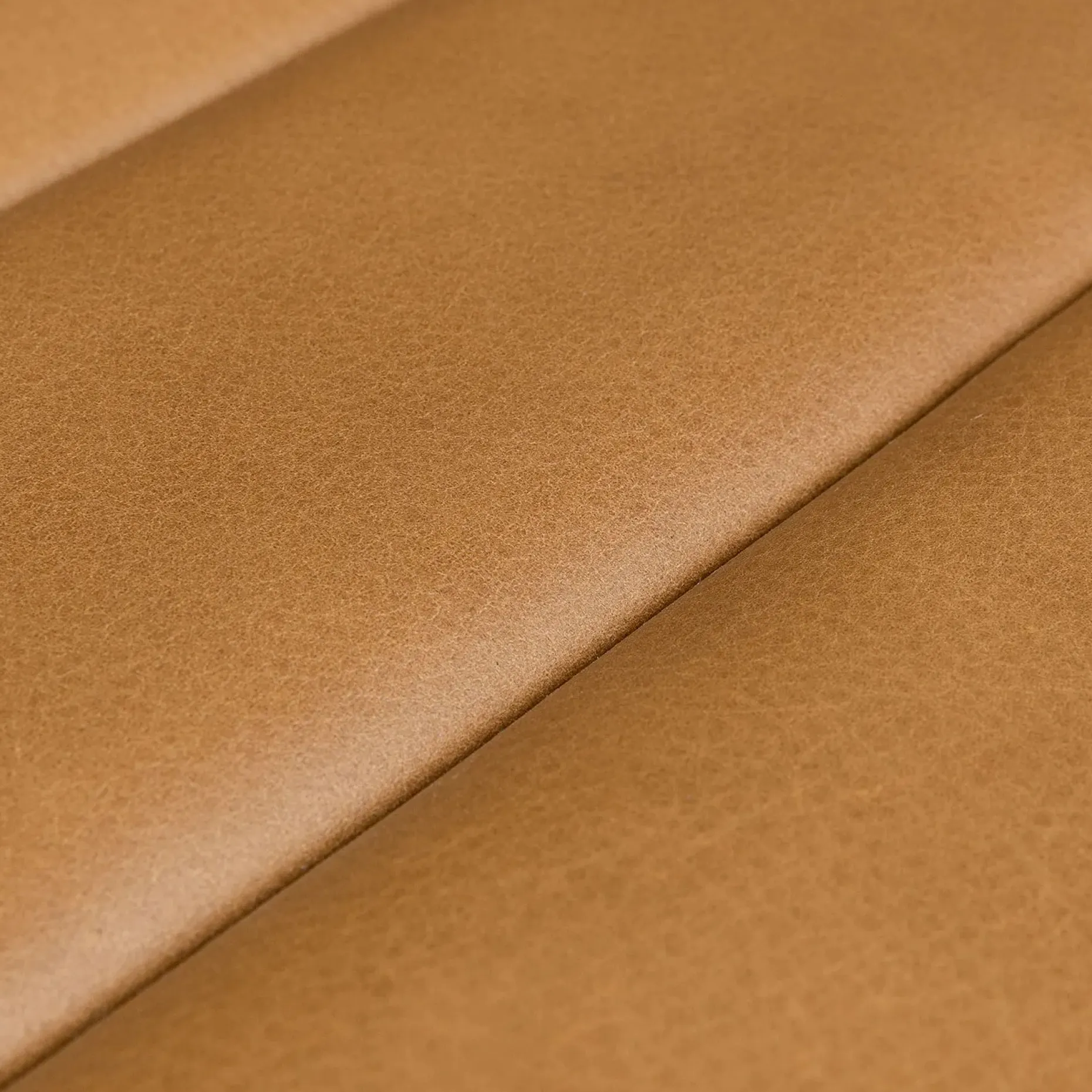 Sefto 39.5" Leather Ottoman - Taos Tan