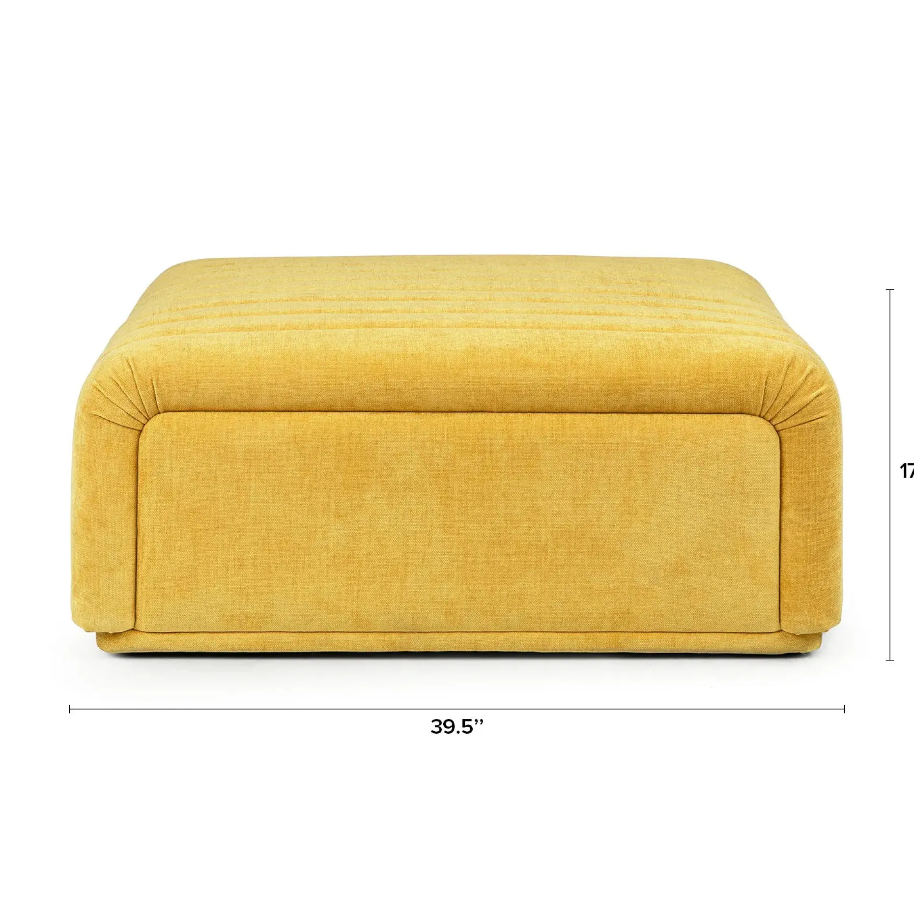 Sefto 39.5" Ottoman - Marigold Yellow
