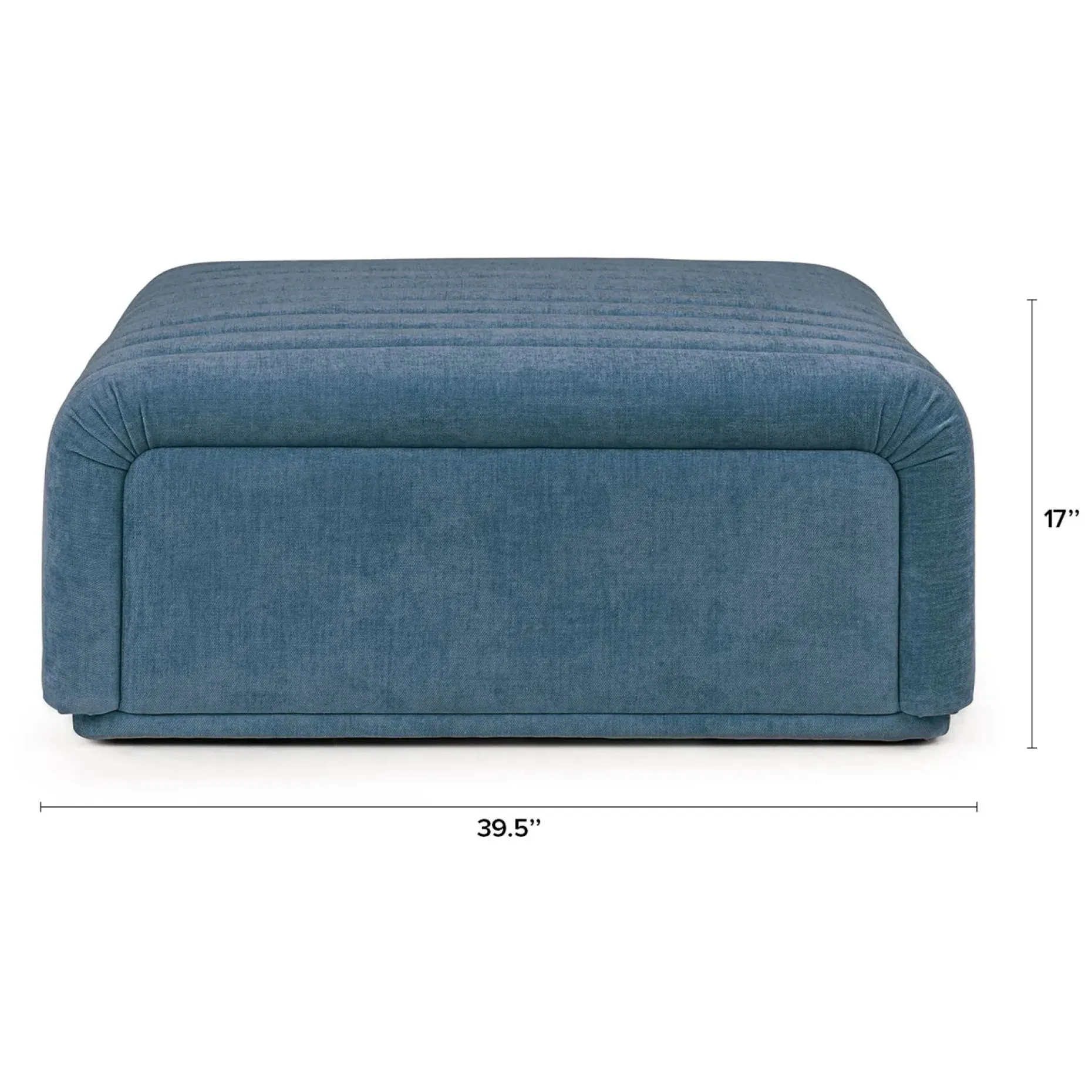 Sefto 39.5" Ottoman - Saltwater Blue