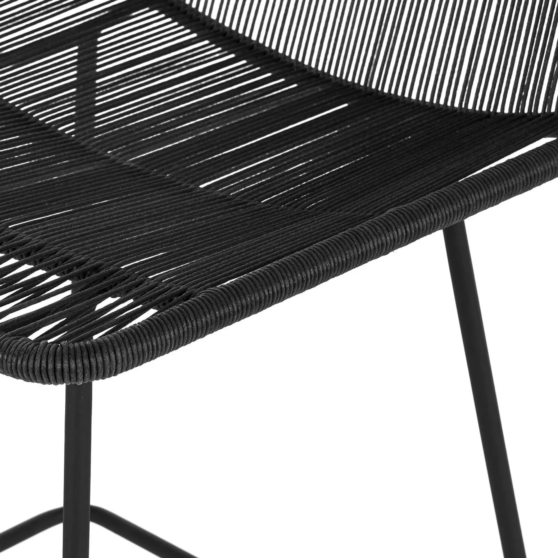 Selka Outdoor Bar Stool - Black
