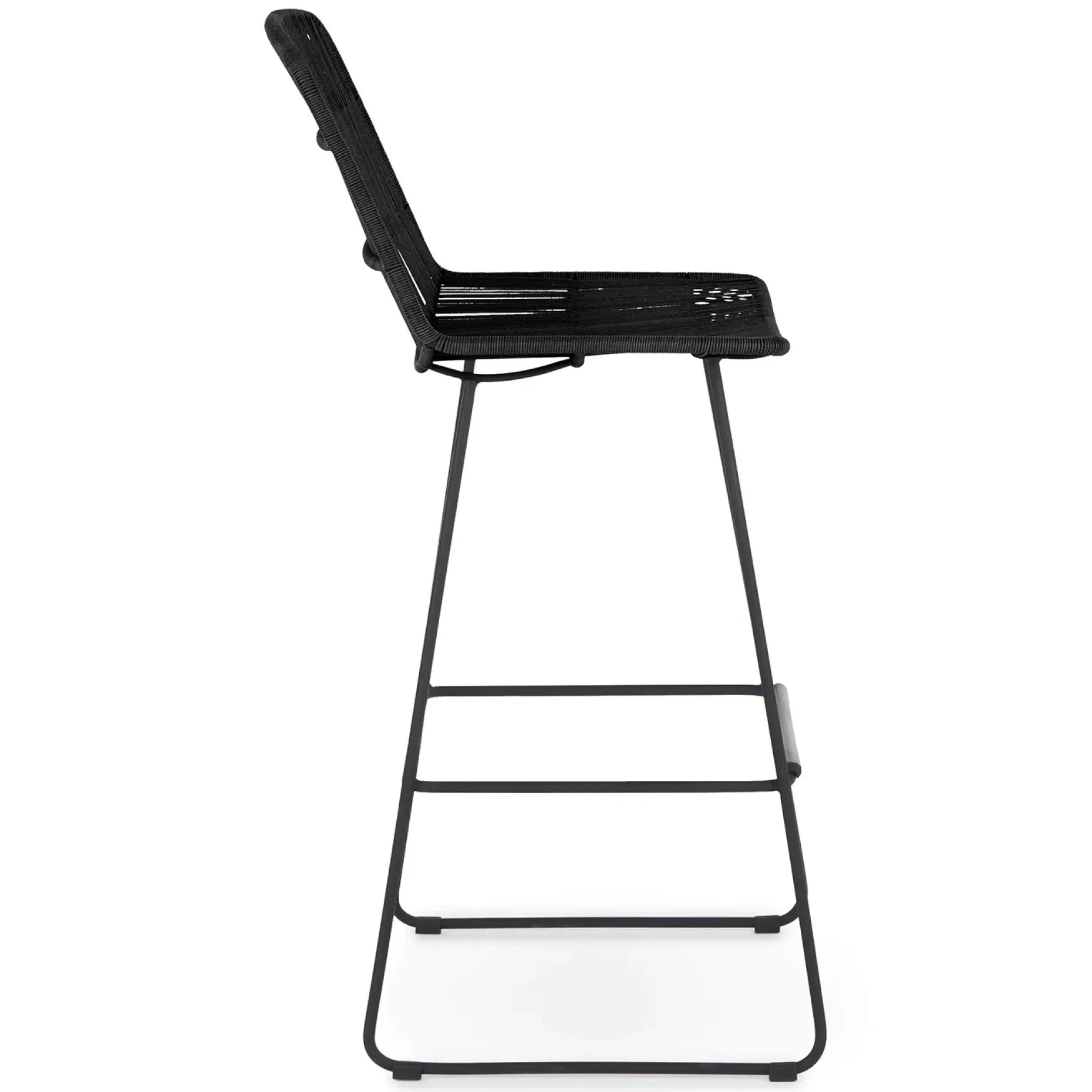 Selka Outdoor Bar Stool - Black