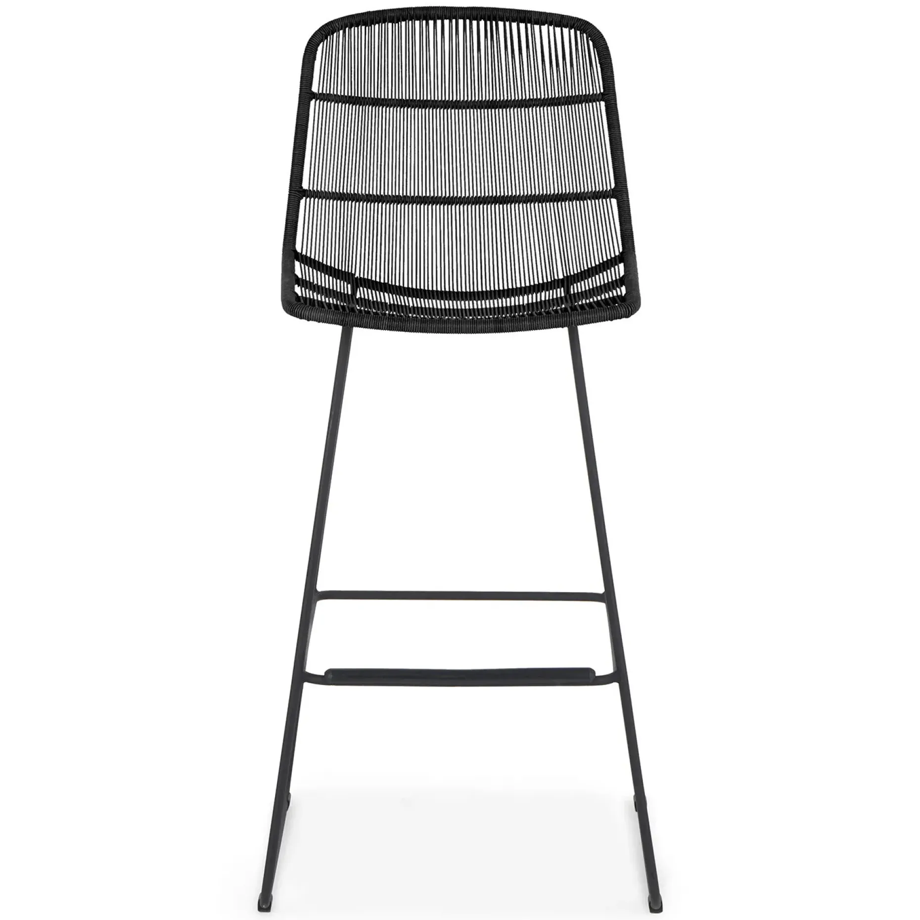 Selka Outdoor Bar Stool - Black