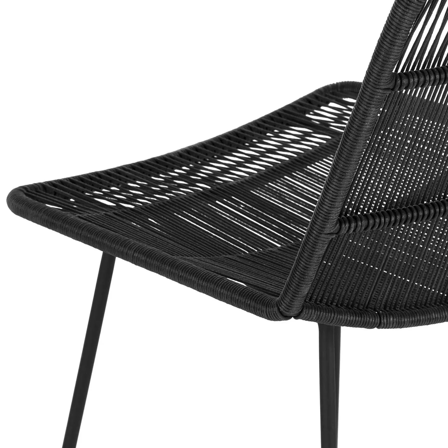 Selka Outdoor Bar Stool - Black