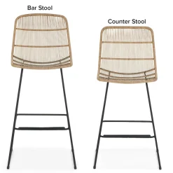 Selka Outdoor Bar Stool - Natural