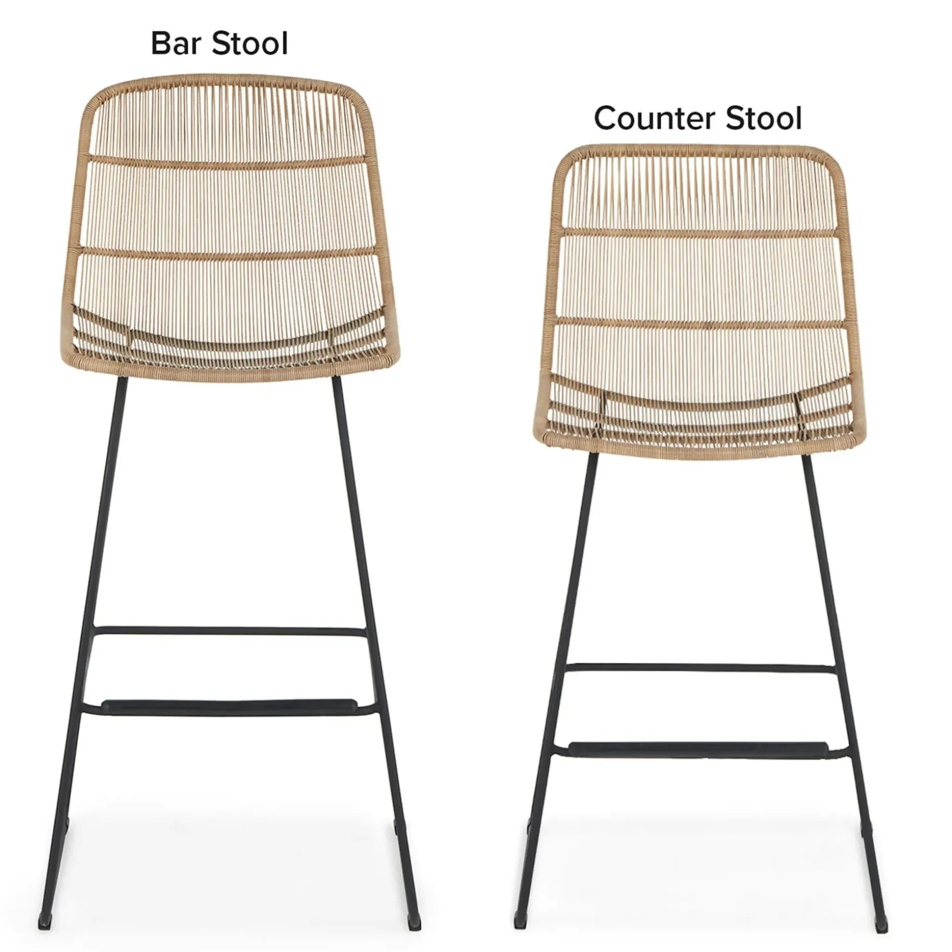 Selka Outdoor Bar Stool - Natural
