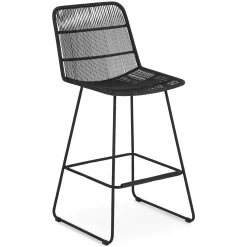 Selka Outdoor Counter Stool - Black