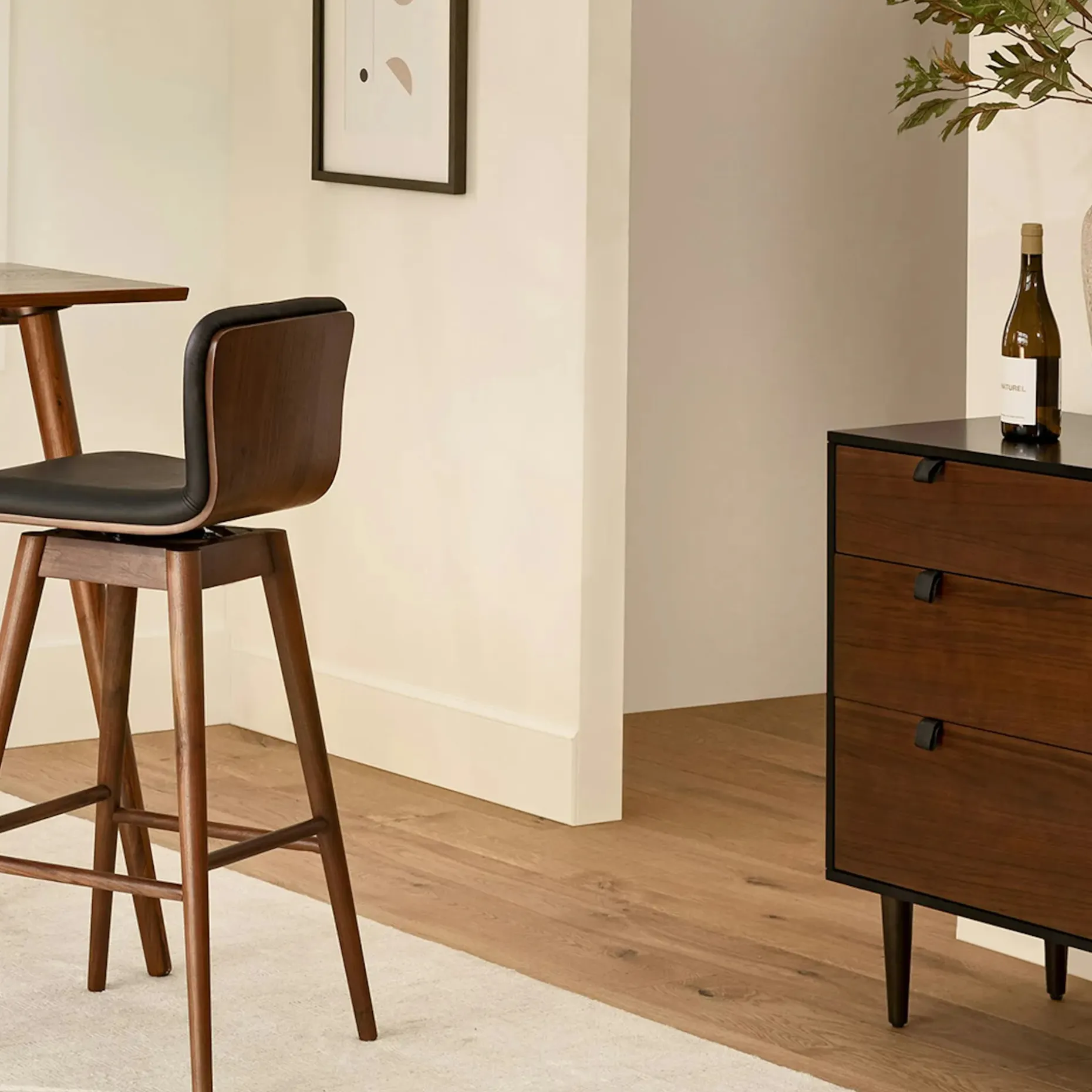 Seno Bar Table - Walnut