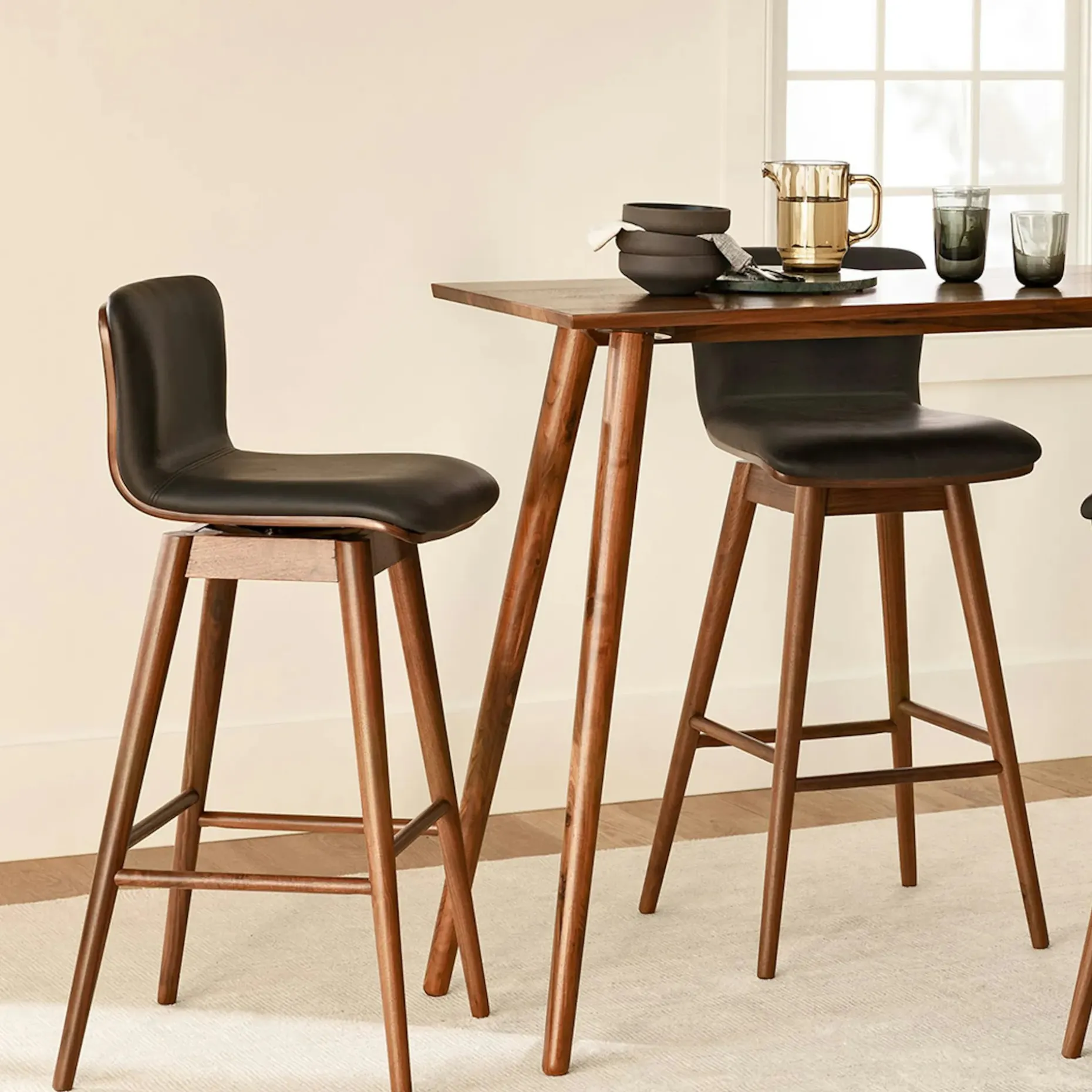 Seno Bar Table - Walnut