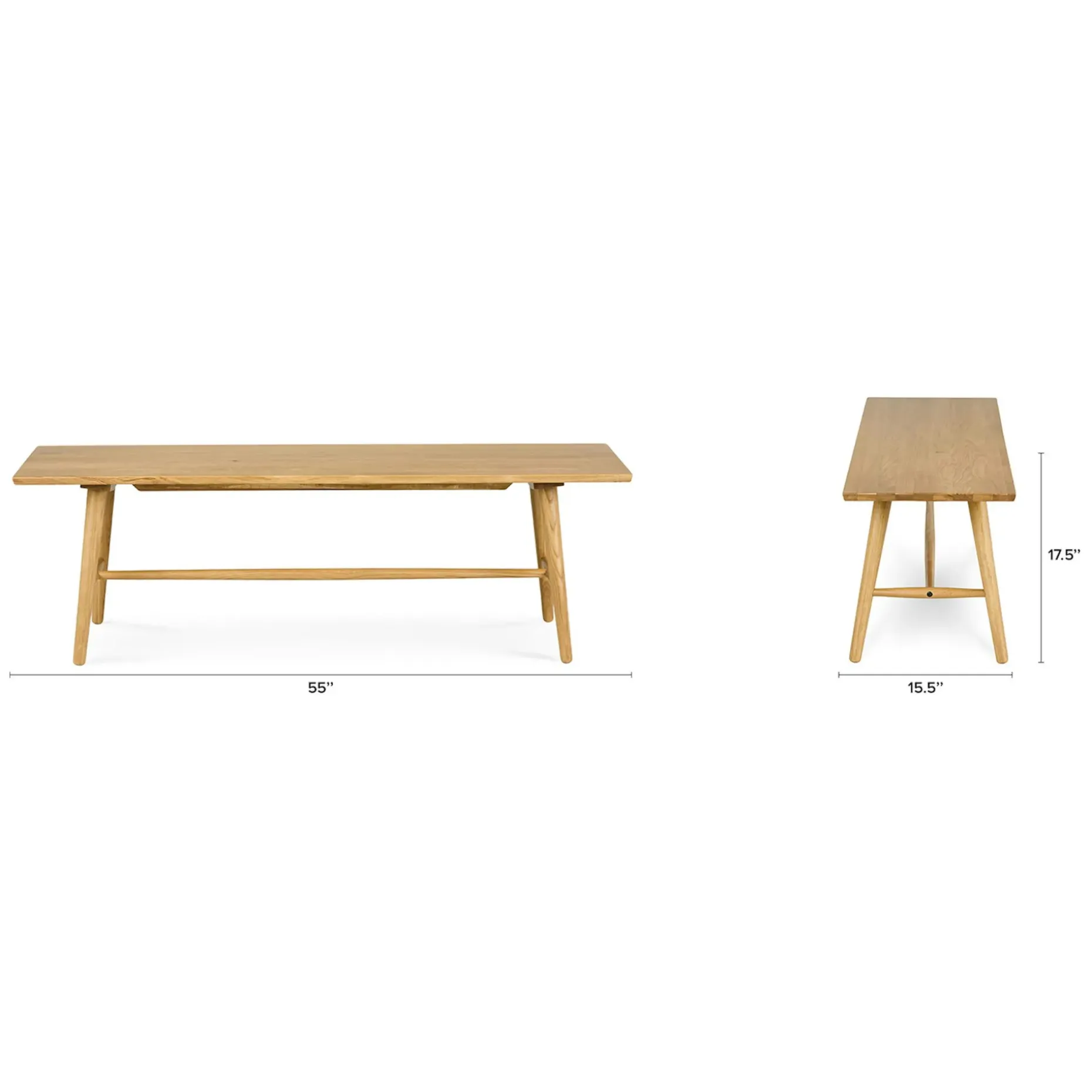 Seno 55" Bench - Oak