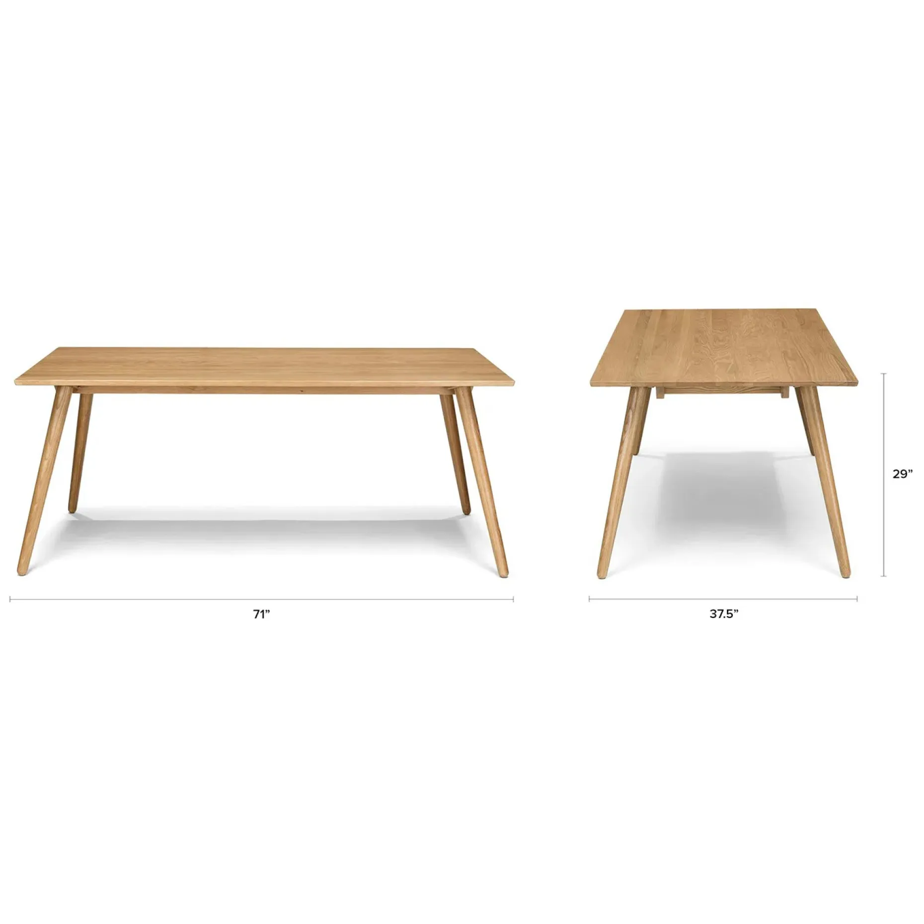Seno 71" Dining Table - Oak