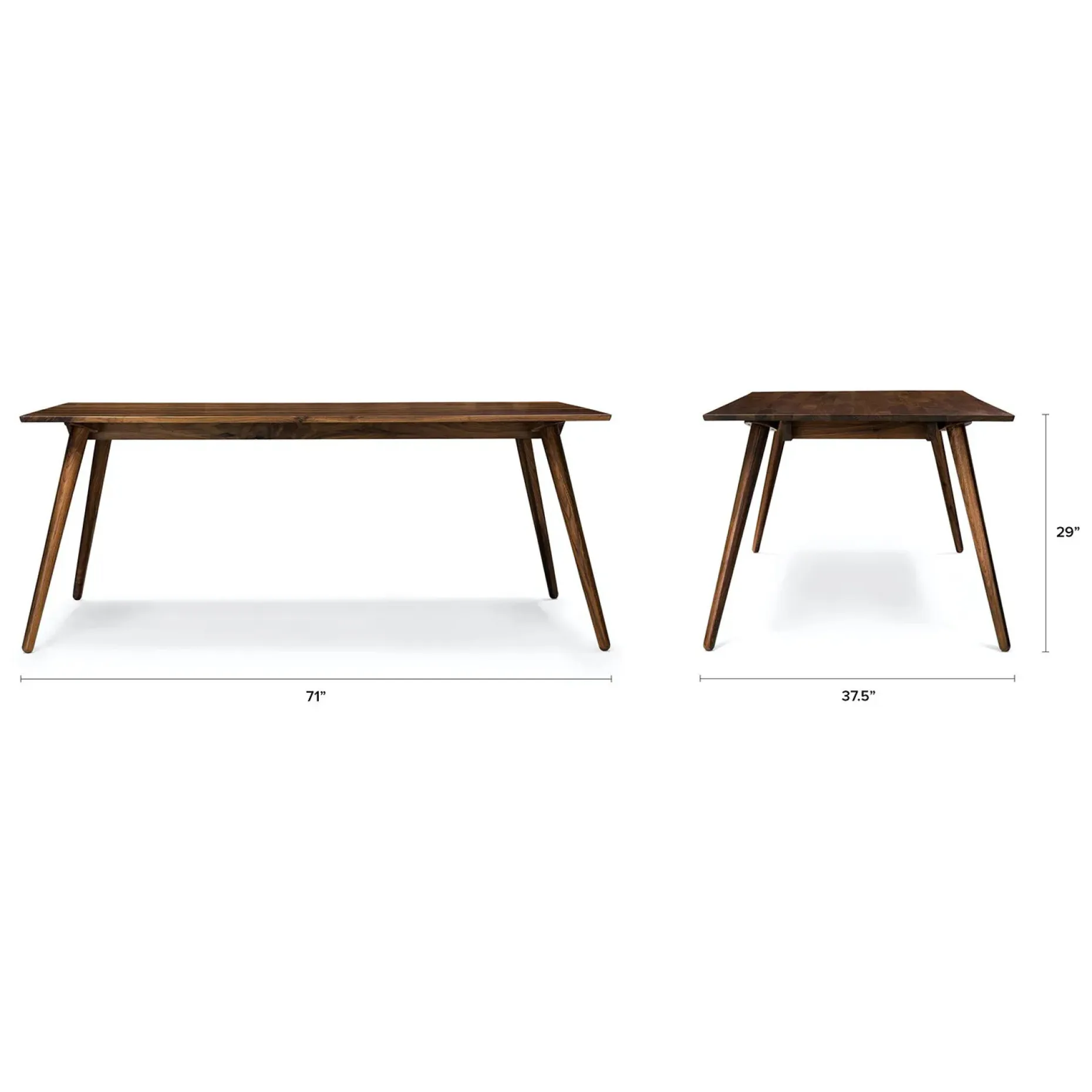 Seno 71" Dining Table - Walnut