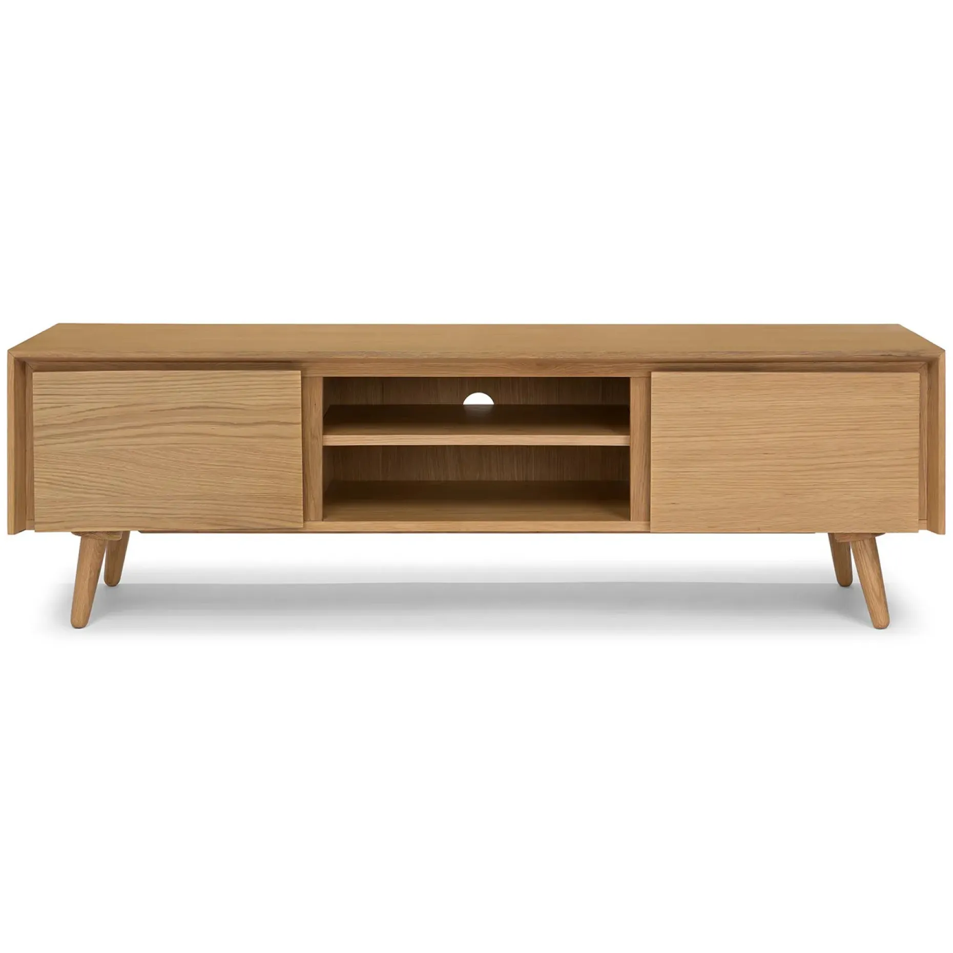 Seno 63" Low Media Unit - Oak