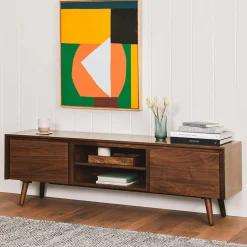 Seno 63" Low Media Unit - Walnut