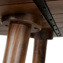 Seno Round Bar Table - Walnut