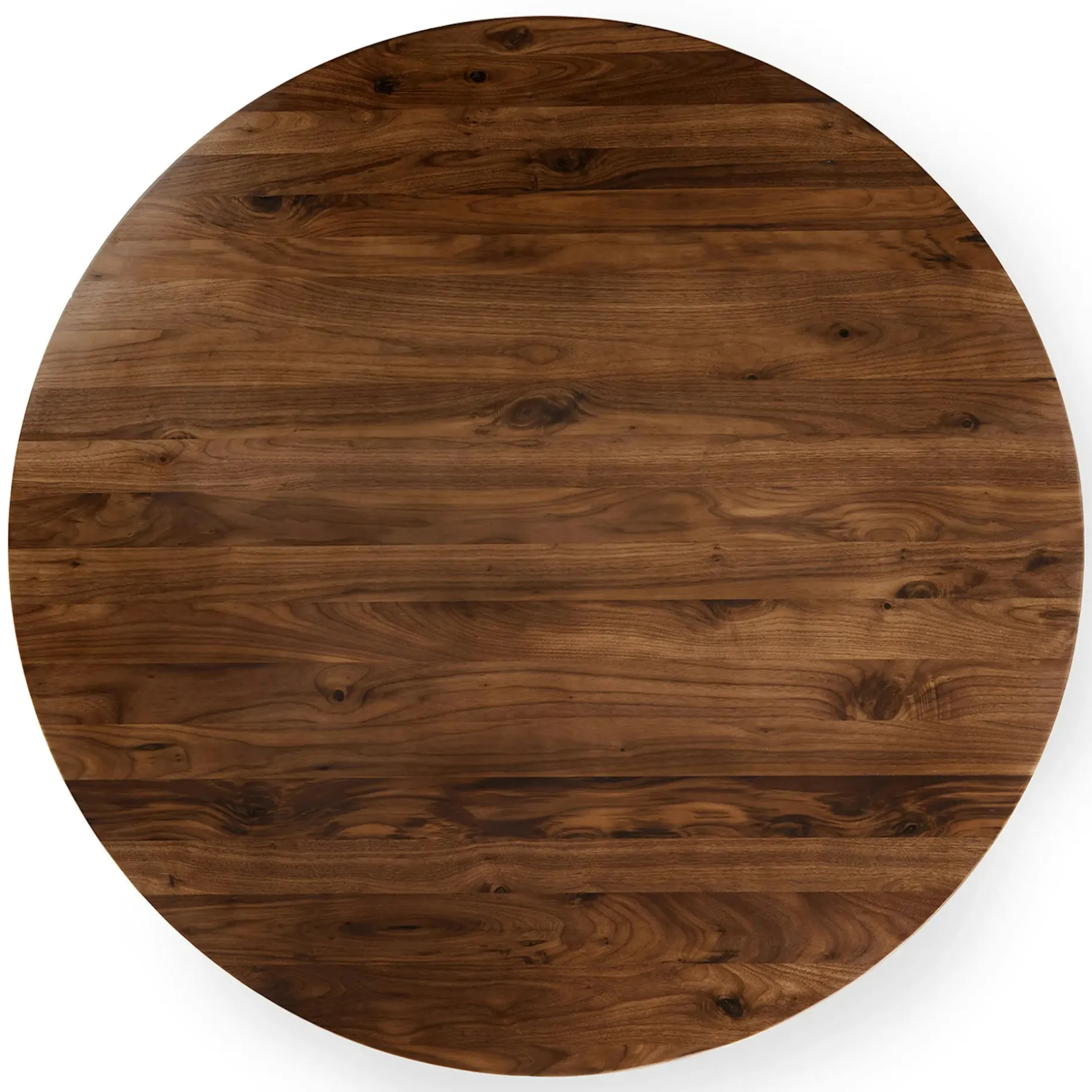 Seno 47" Round Dining Table - Walnut