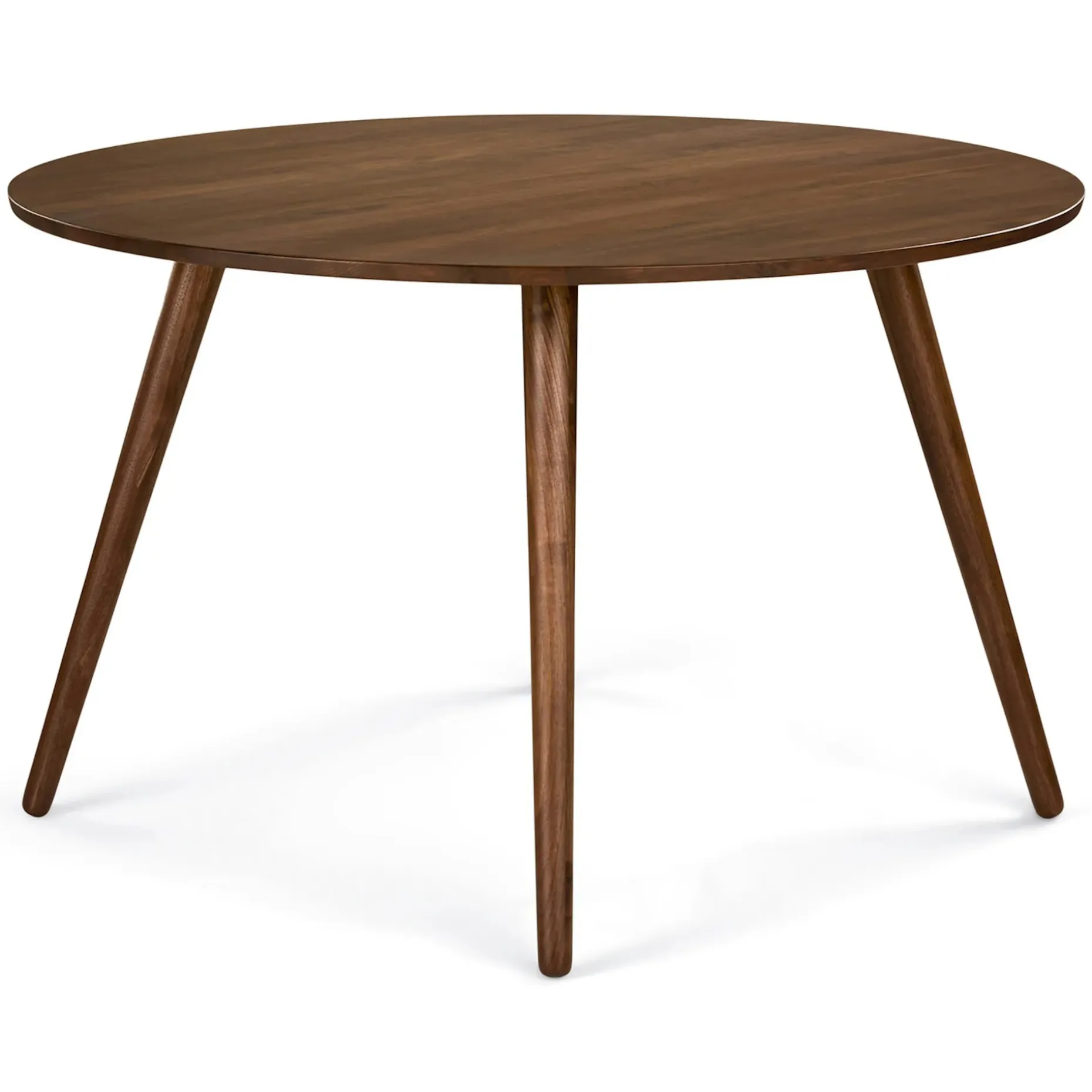 Seno 47" Round Dining Table - Walnut