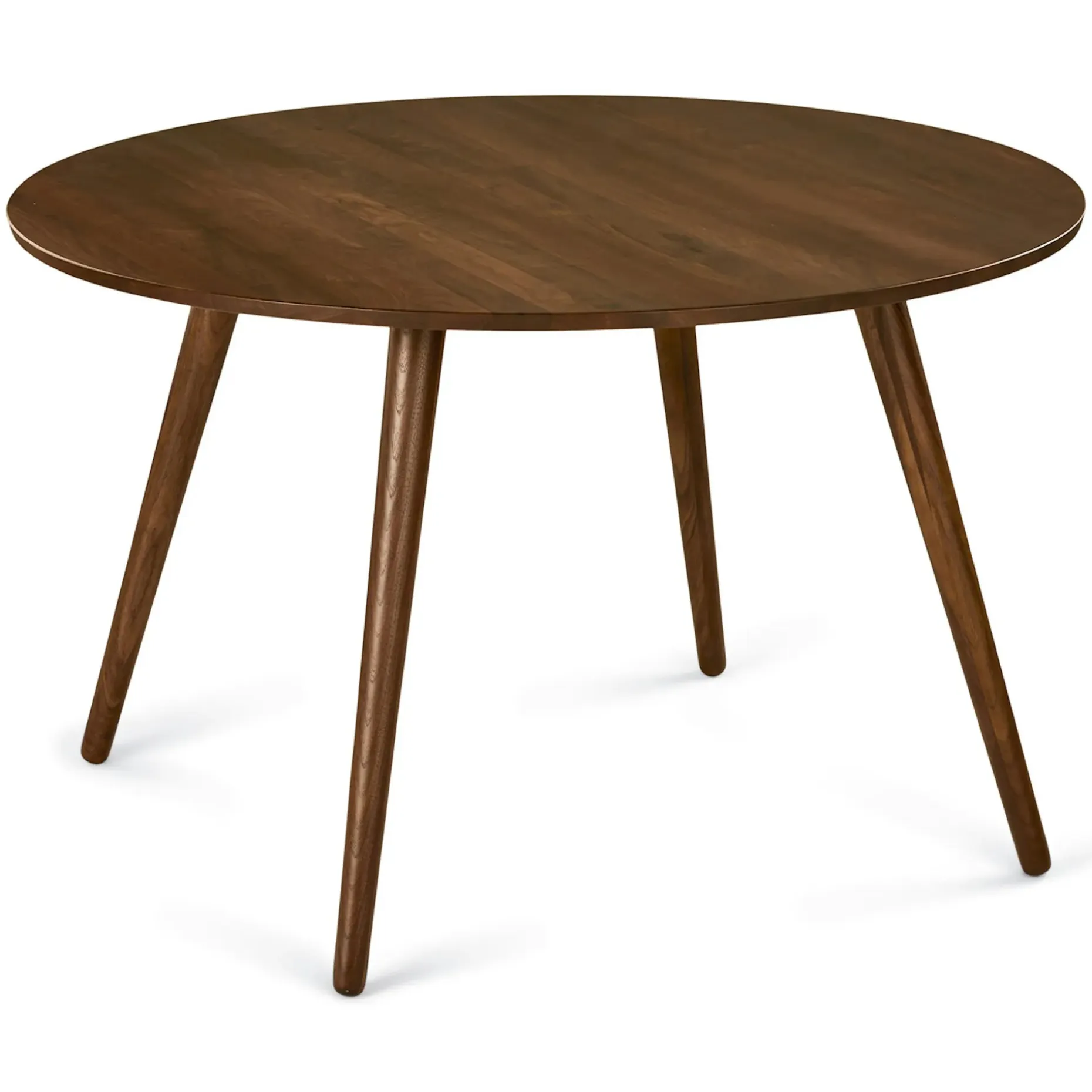 Seno 47" Round Dining Table - Walnut