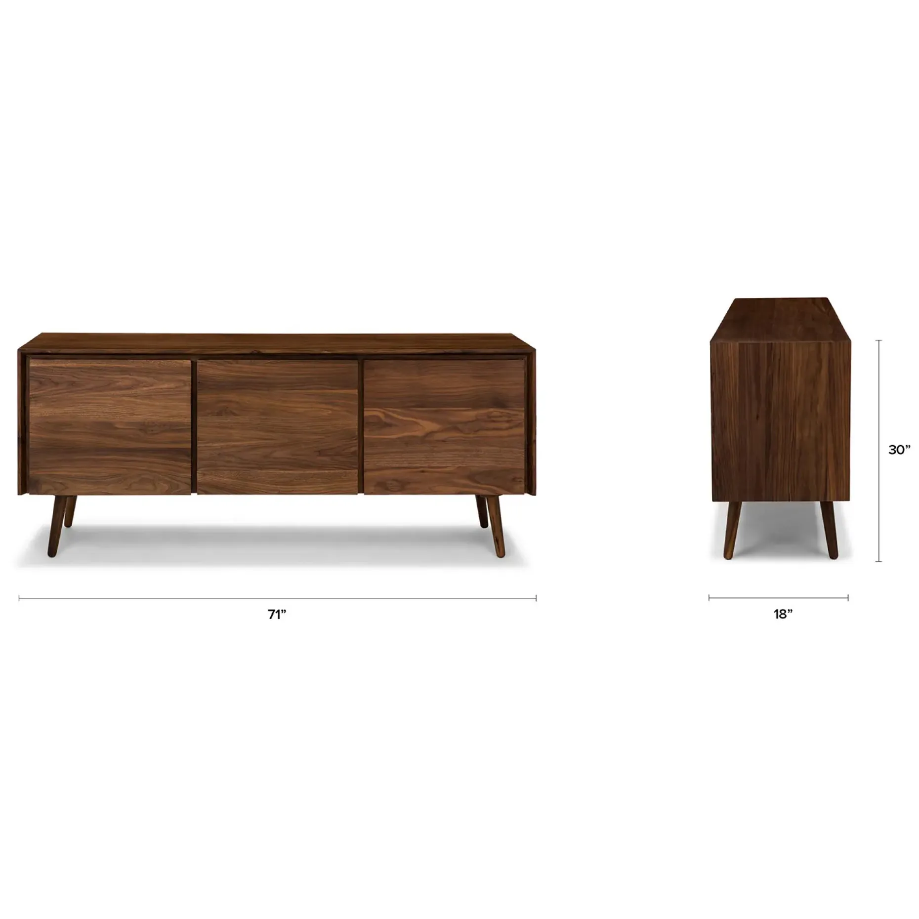 Seno 71" Sideboard - Walnut
