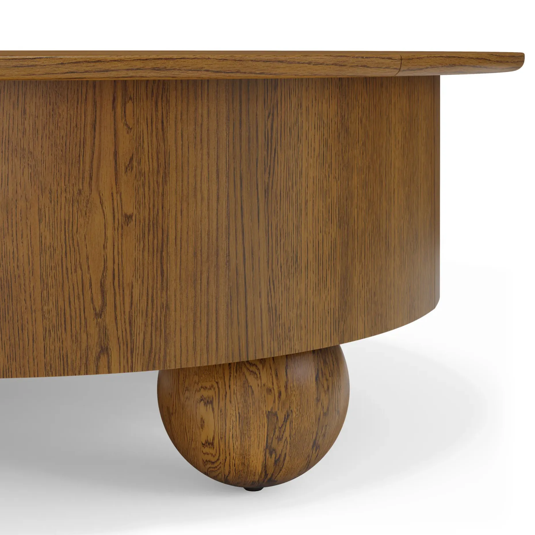Sigrid 42.5" Storage Coffee Table - Smoked Oak