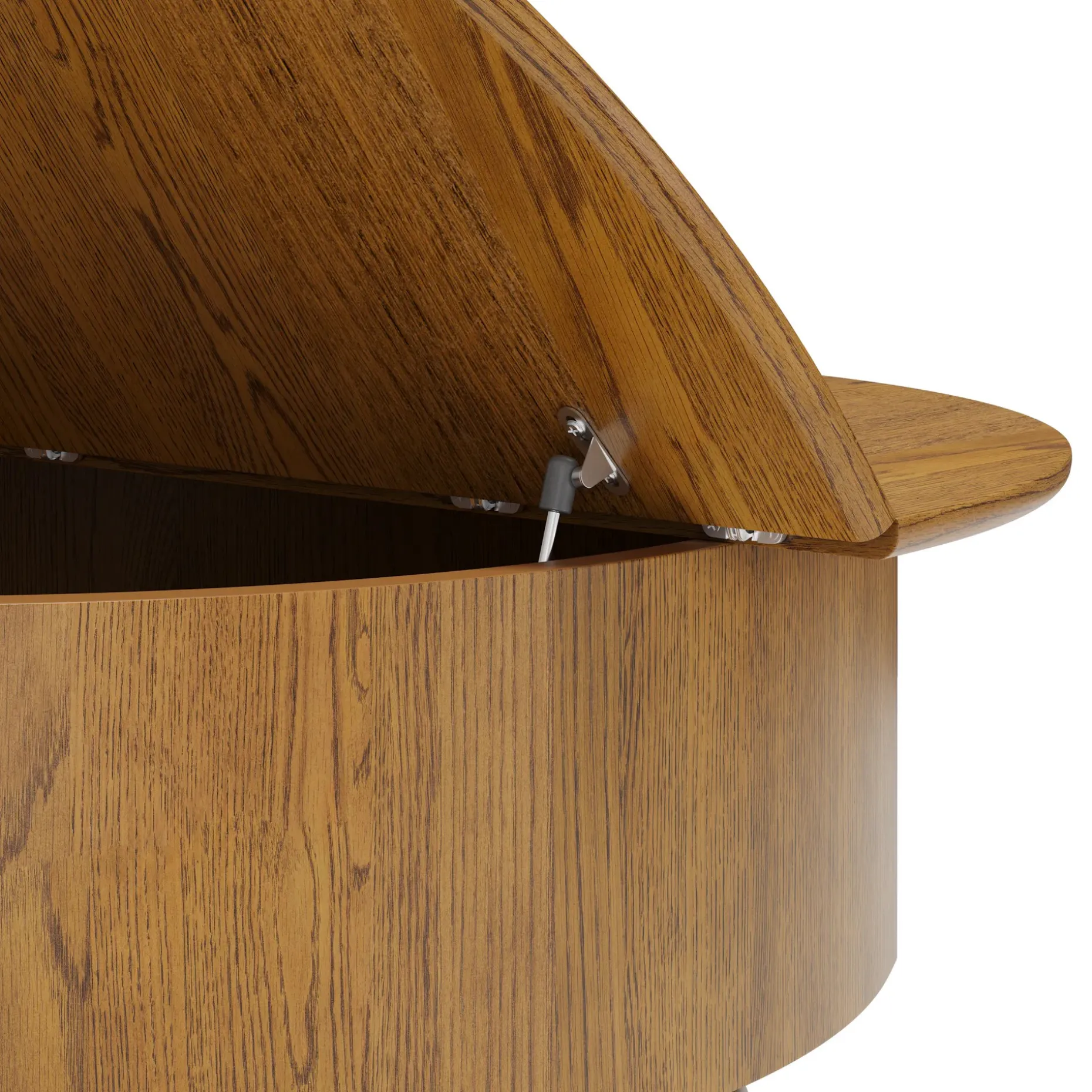 Sigrid 42.5" Storage Coffee Table - Smoked Oak
