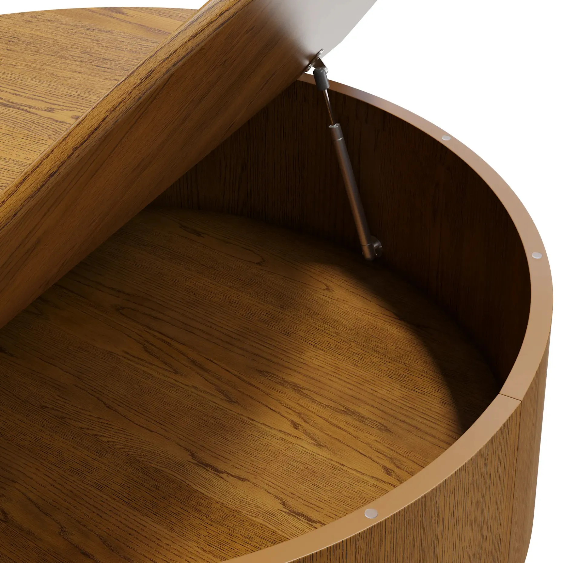 Sigrid 42.5" Storage Coffee Table - Smoked Oak
