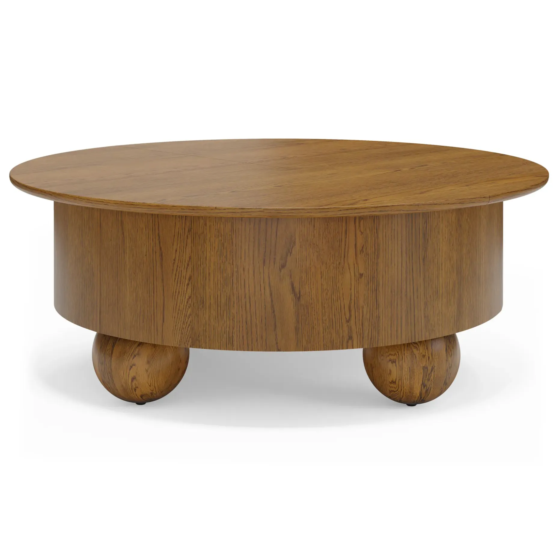 Sigrid 42.5" Storage Coffee Table - Smoked Oak