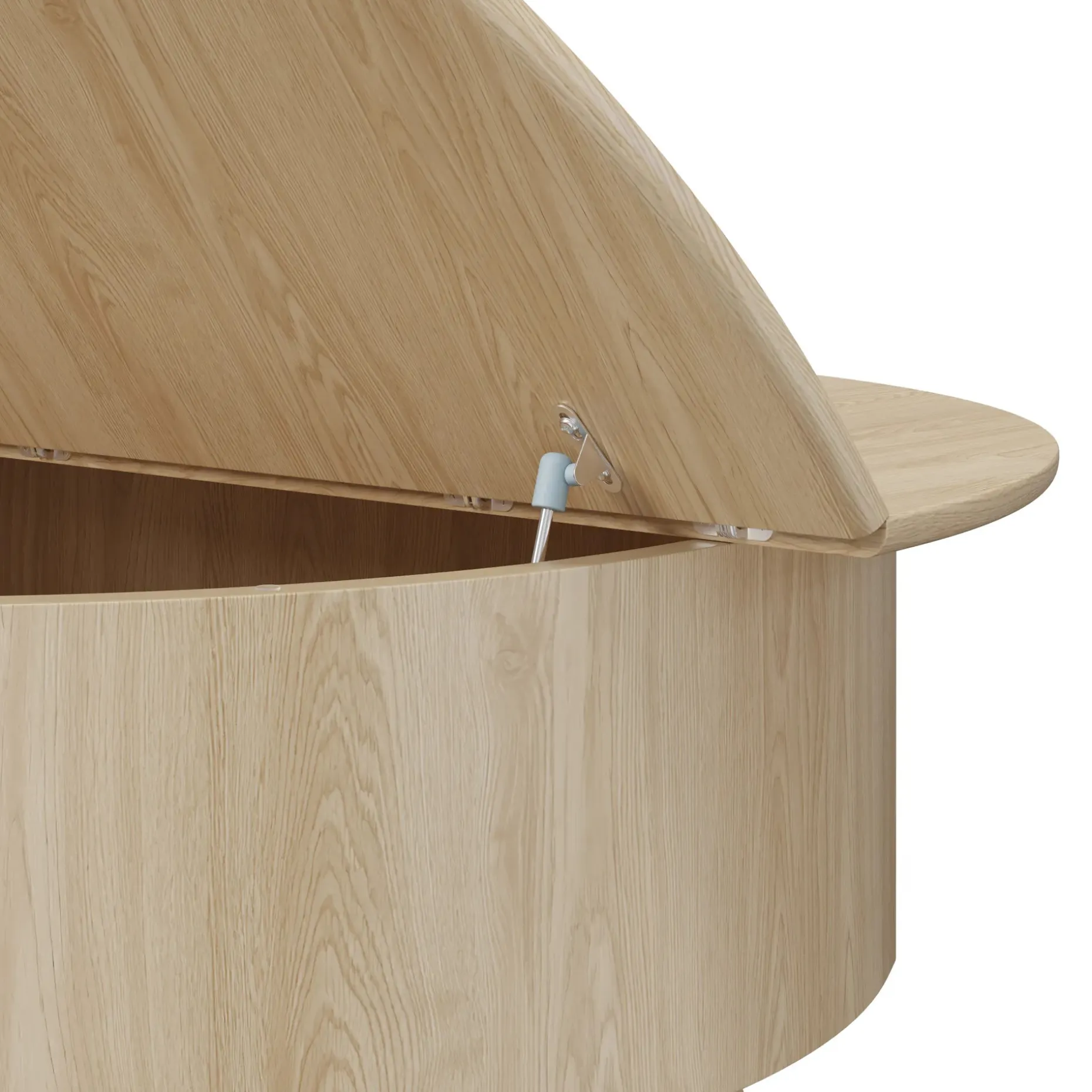 Sigrid 42.5" Storage Coffee Table - White Oak