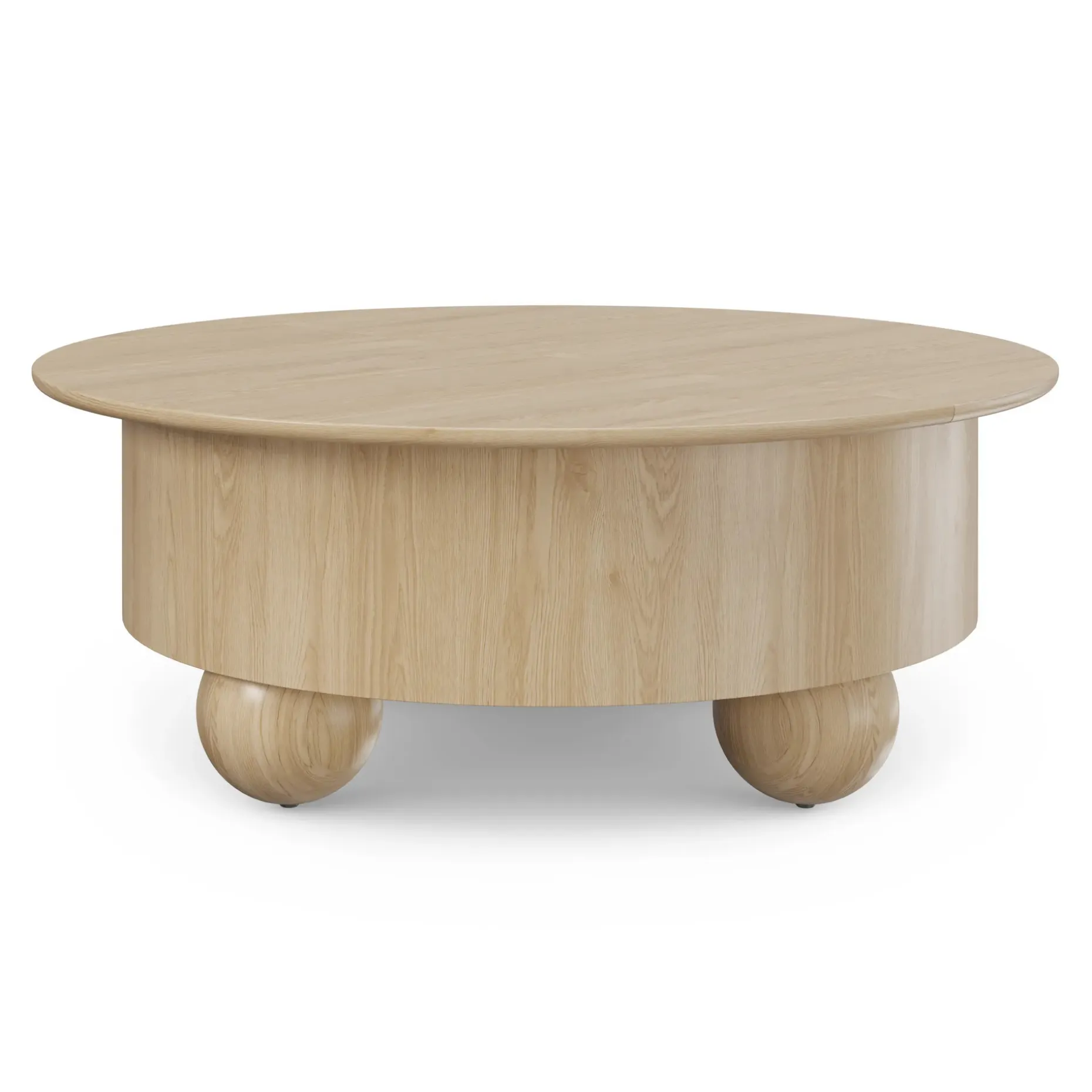 Sigrid 42.5" Storage Coffee Table - White Oak
