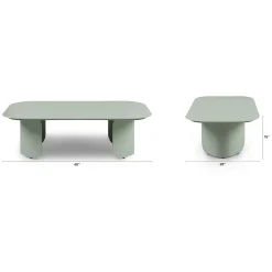 Skane 48" Outdoor Coffee Table - Green