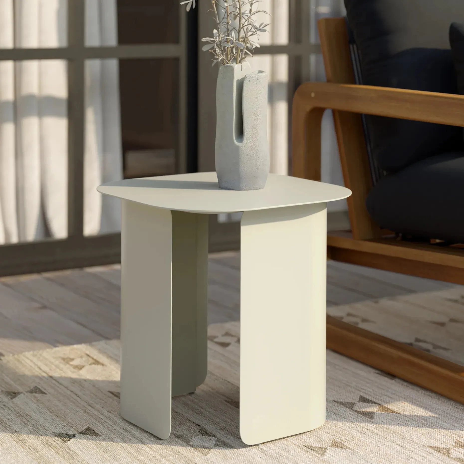 Skane Outdoor Side Table - Taupe