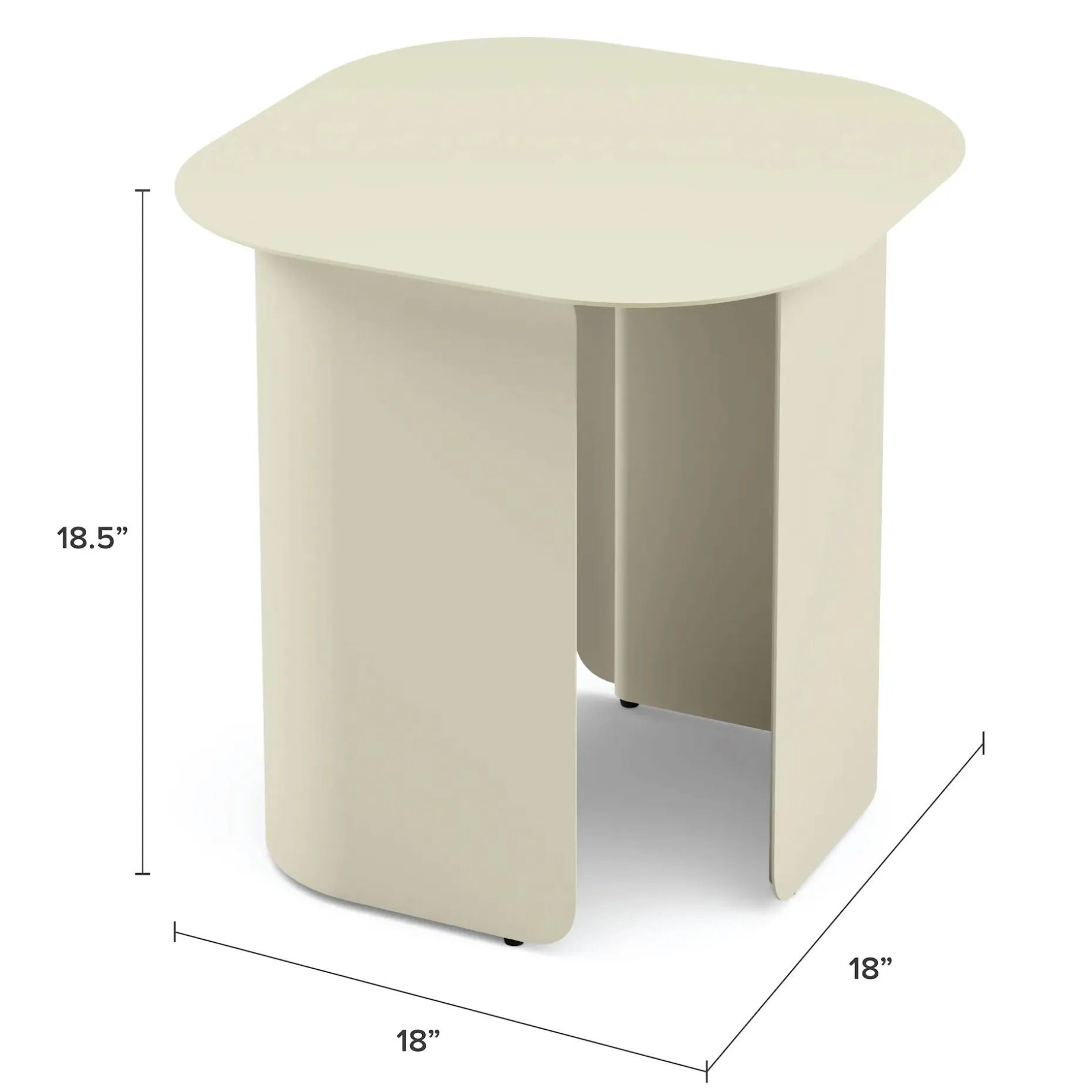 Skane Outdoor Side Table - Taupe