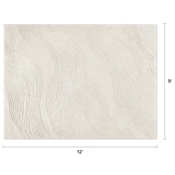 Sno 9 x 12 Wool Rug - Ivory