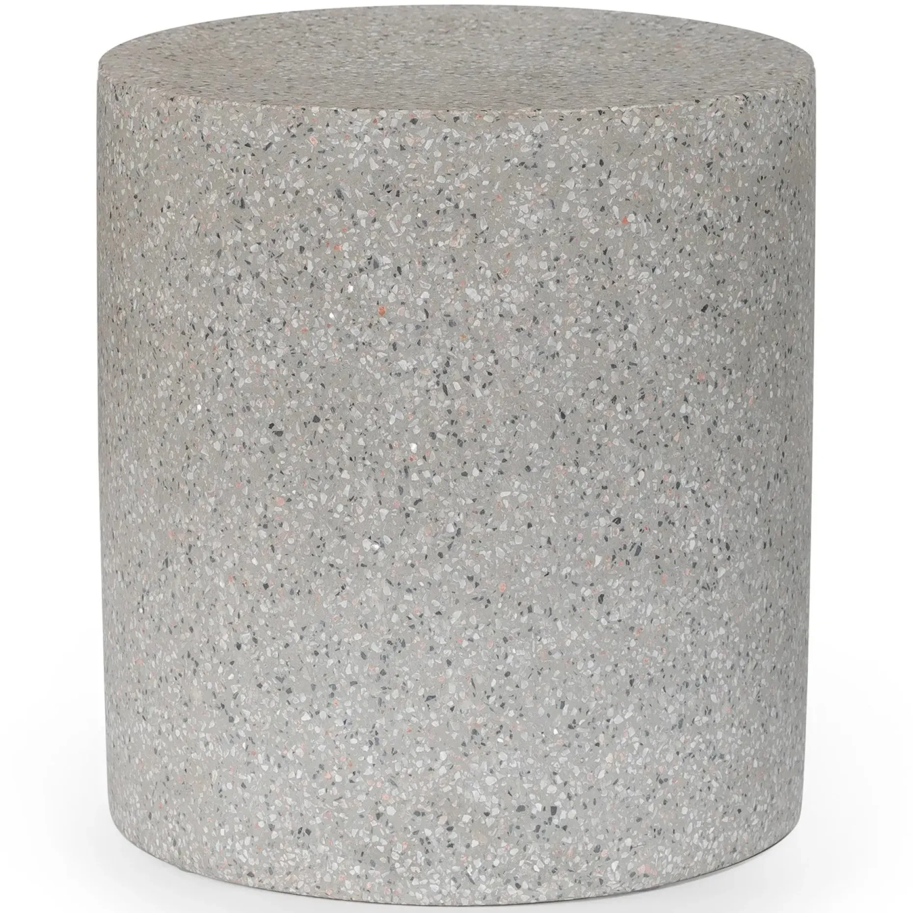 Solina Outdoor Stool - Gray Terrazzo