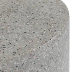 Solina Outdoor Stool - Gray Terrazzo