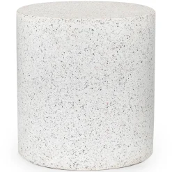 Solina Outdoor Stool - White Terrazzo