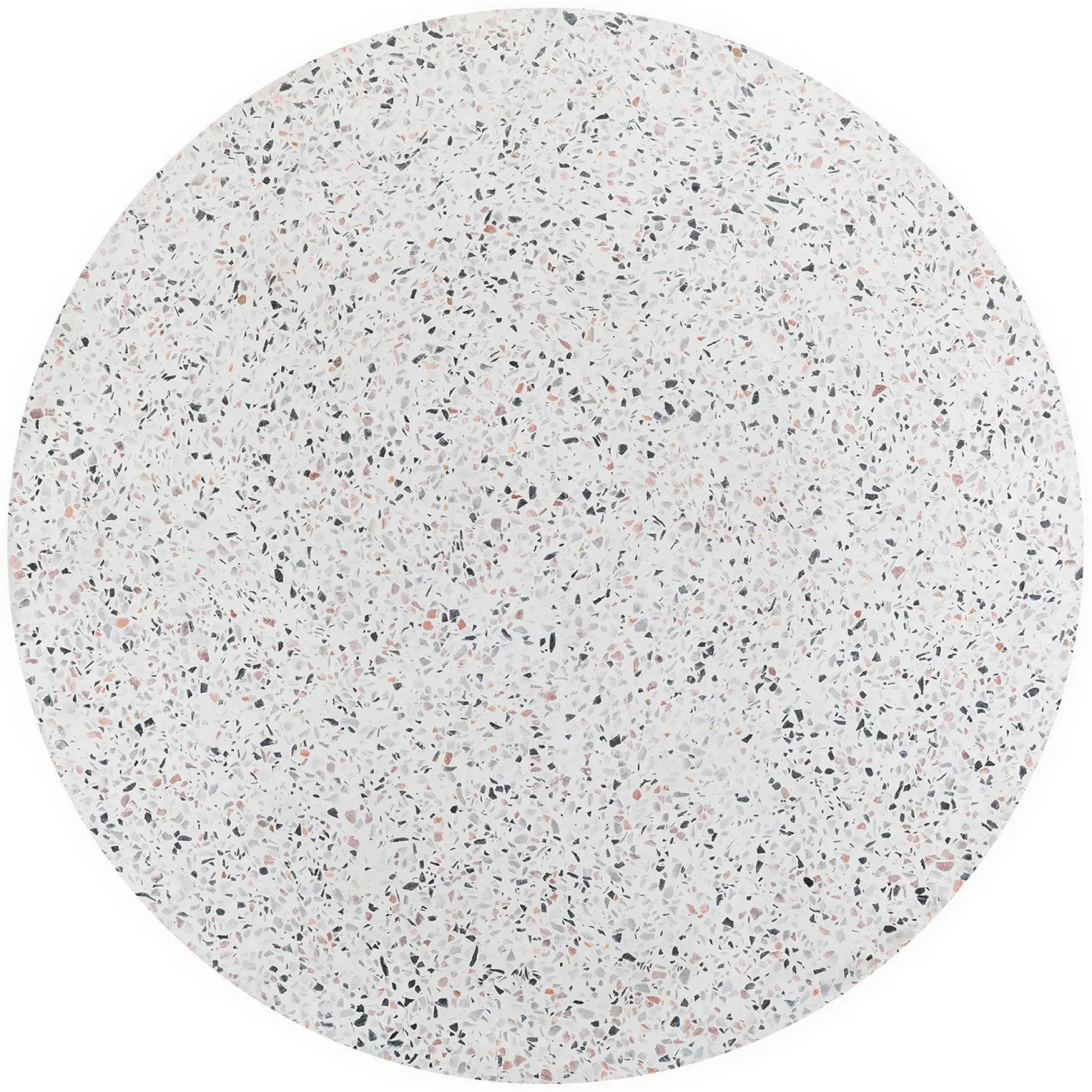 Solina Outdoor Stool - White Terrazzo