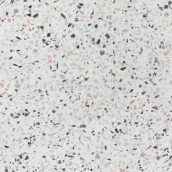 Solina Outdoor Stool - White Terrazzo