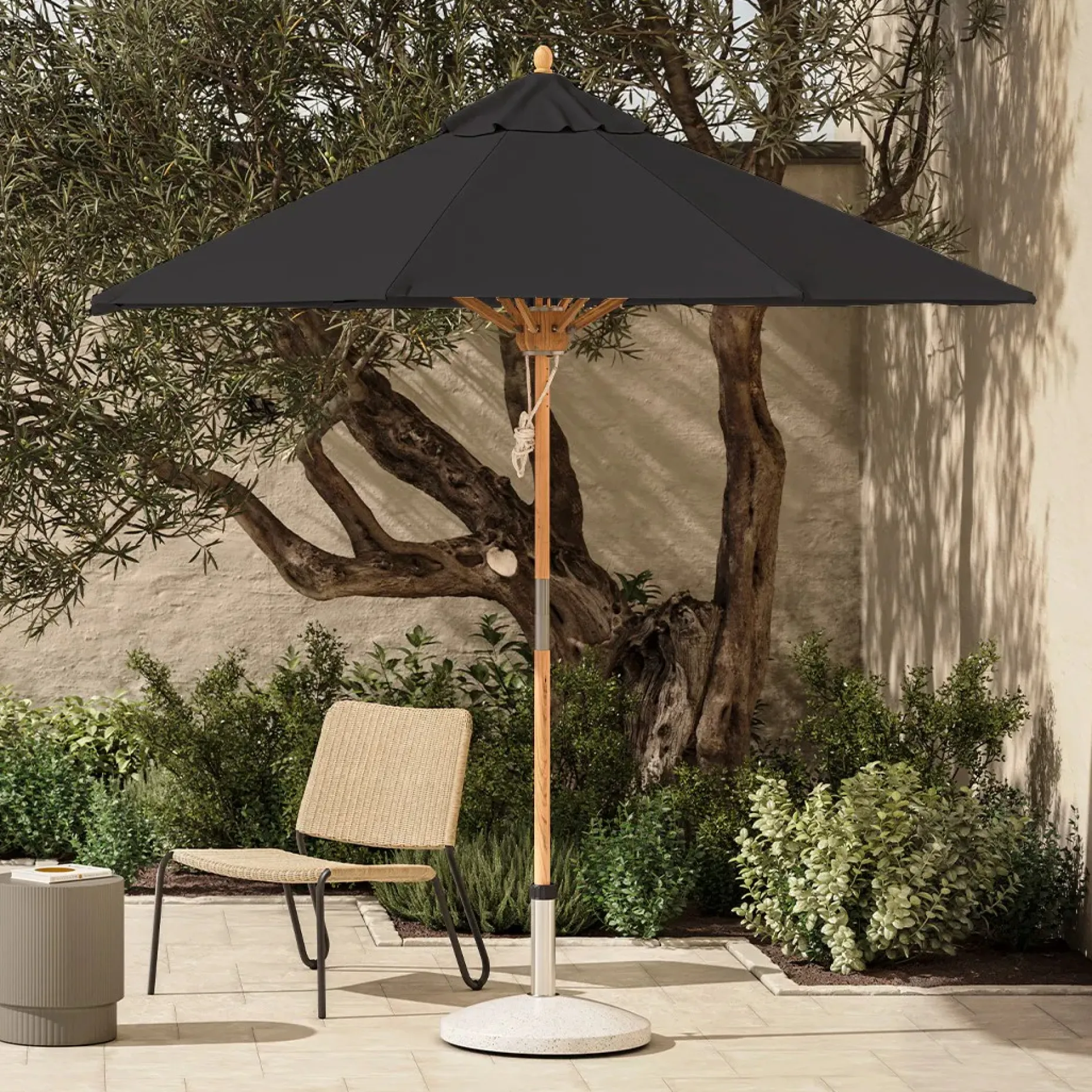 Solina Umbrella Base - White Terrazzo
