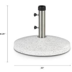 Solina Umbrella Base - White Terrazzo