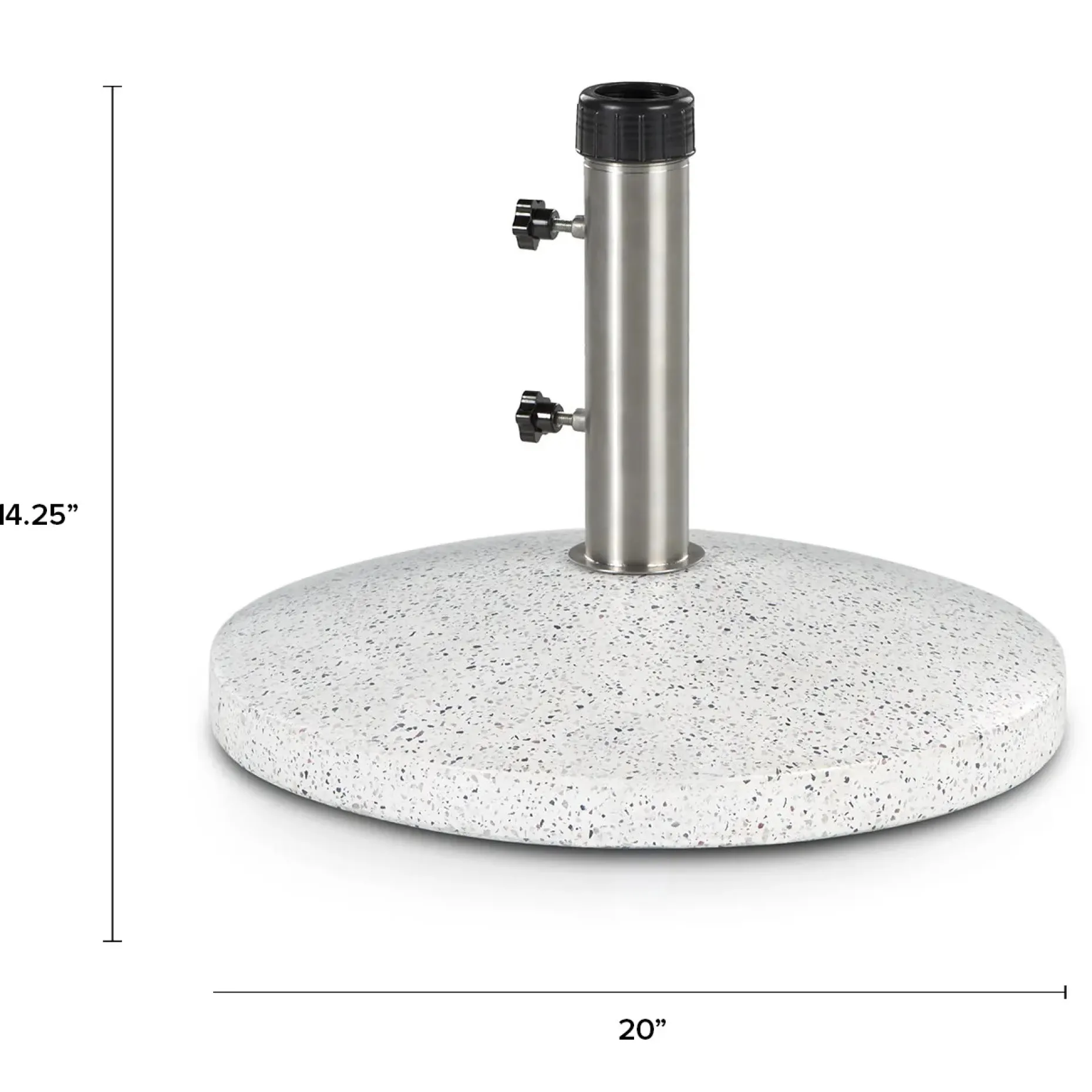 Solina Umbrella Base - White Terrazzo