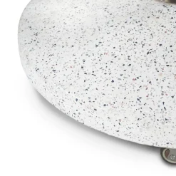 Solina Wheeled Umbrella Base - White Terrazzo