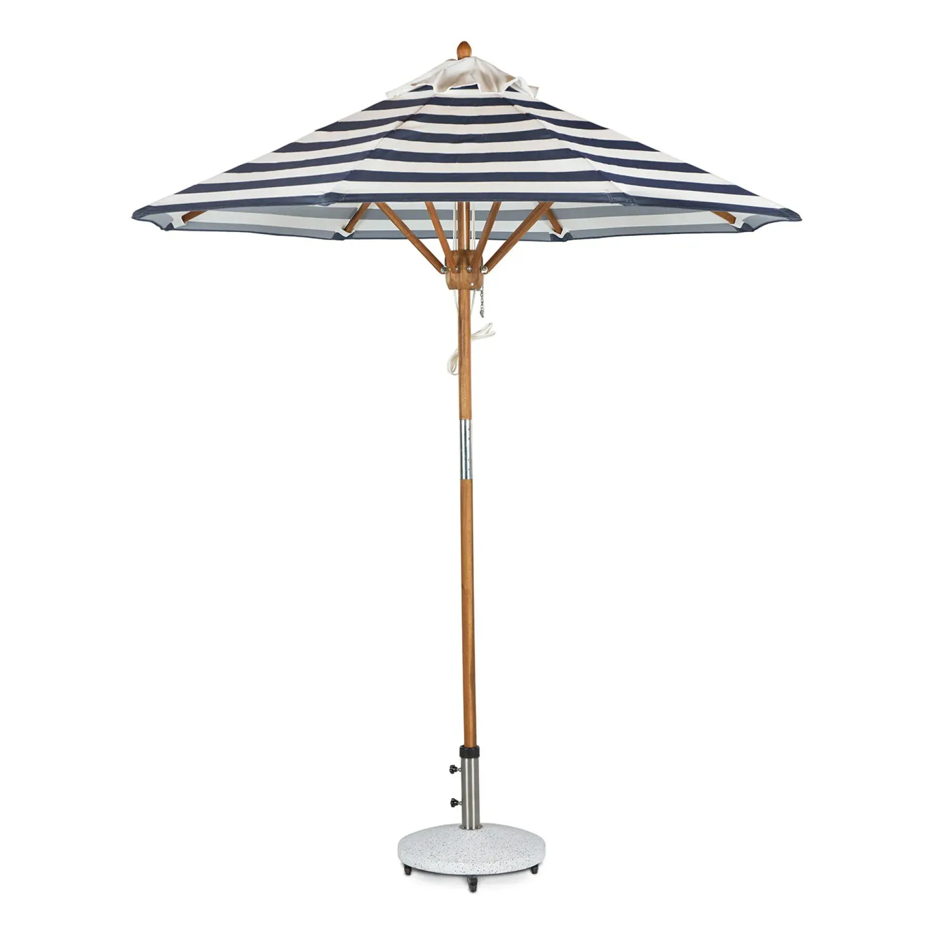 Solina Wheeled Umbrella Base - White Terrazzo
