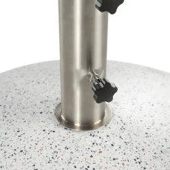 Solina Wheeled Umbrella Base - White Terrazzo