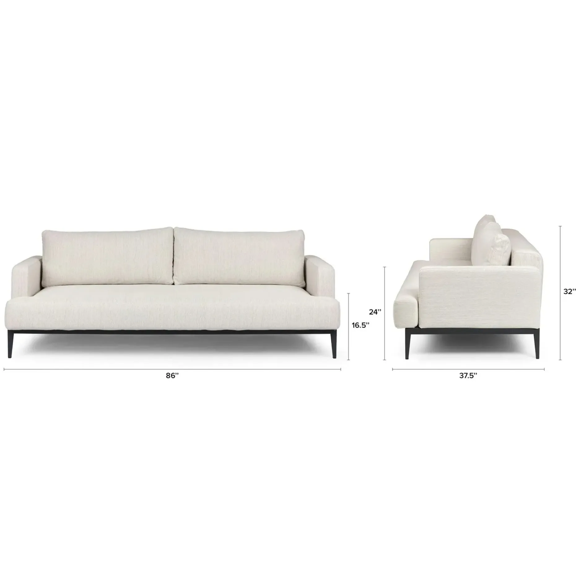 Solna 86" Sofa Bed - Atelier Ivory