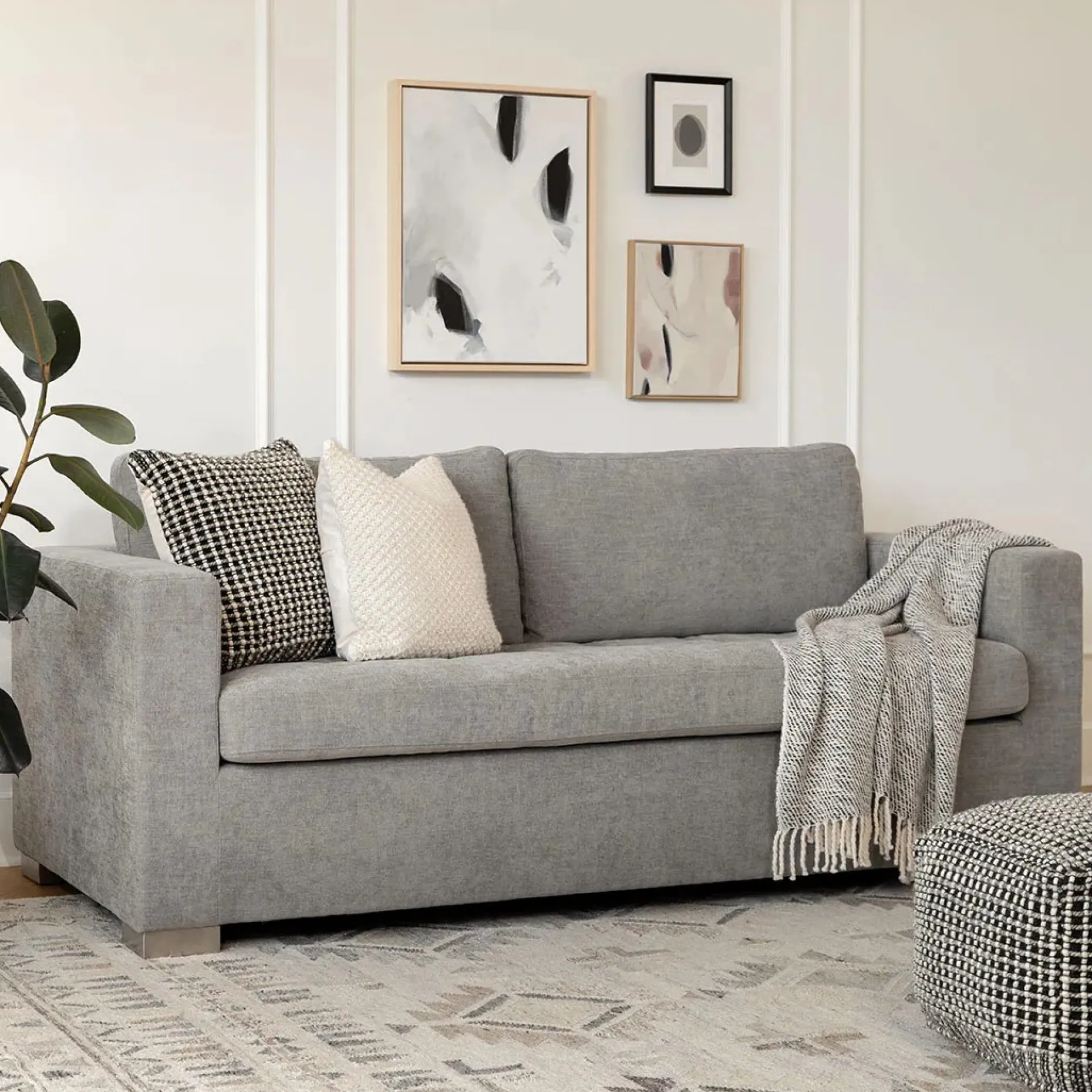 Soma 82" Sofa Bed - Dawn Gray