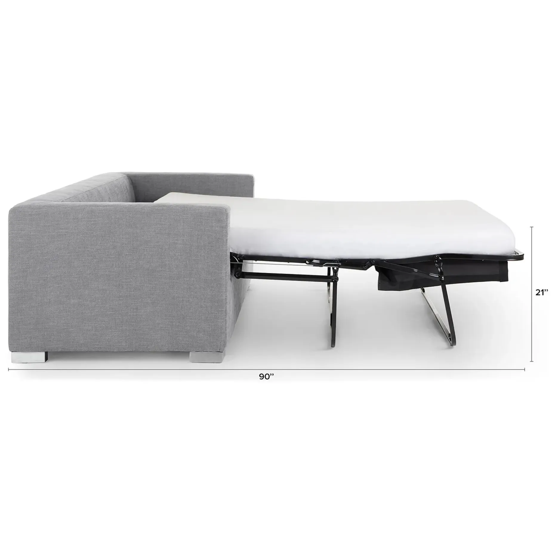 Soma 82" Sofa Bed - Dawn Gray