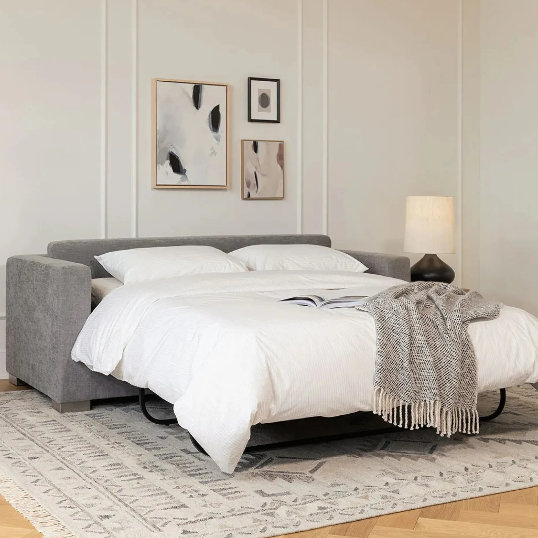 Soma 82" Sofa Bed - Dawn Gray