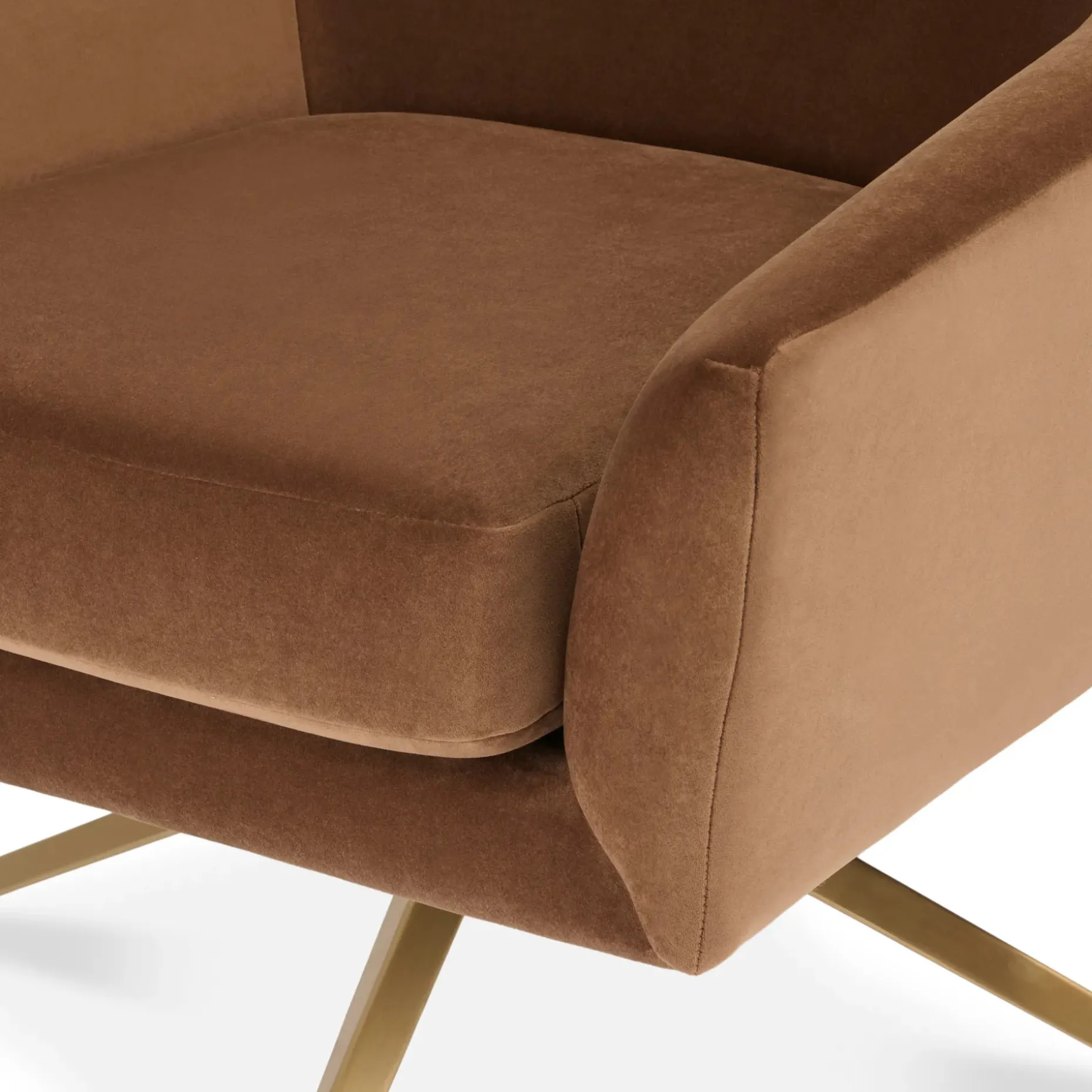 Spin 30.5" Velvet Swivel Lounge Chair - Hale Earth