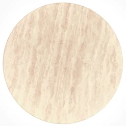 Sporo Travertine Side Table - Natural Oak